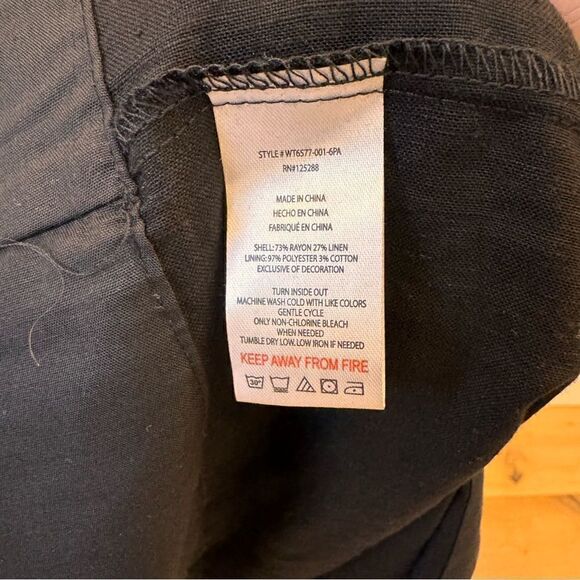 Jason Wu Linen Blend black Tiered Maxi Dress M - Picture 6 of 11